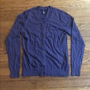 Gap Cardigan - Purple Heather - Size M